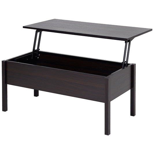 39" Modern Lift Top Coffee Table with Hidden Storage Compartment, Center Table for Living Room, Coffee