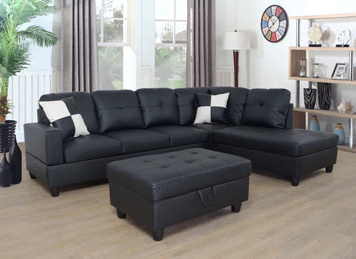 Belmont Sectional w/ Storage Ottoman