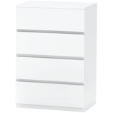 4 Drawer Chest Storage Cupboard Freestanding Drawer Unit, White