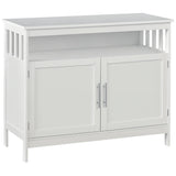 Wooden Console Table with Open Shelf and 2 layers Cabinet  Kitchen Furniture