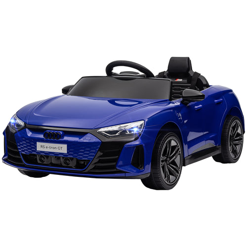 Aosom 12V Audi RS e-tron GT Licensed Kids Ride on Car, Battery Powered Electric Car with Remote Control, Navy Blue